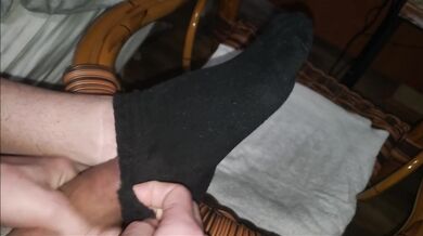 I Make Her Socks My Personal Cum Dump | Cumming on Feet Compilation