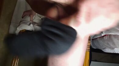 I Make Her Socks My Personal Cum Dump | Cumming on Feet Compilation