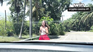 I hitchhike and fuck strangers. Face fucking, deep throat, huge cumshot