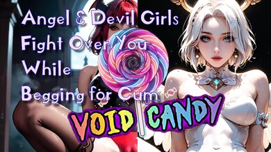 Angel Princess & Demon Slut Fight Over Your Cock ASMR Moaning and Wet Mouth Sounds