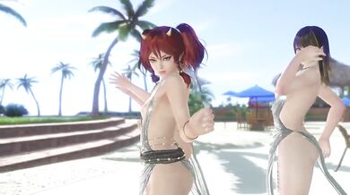 Dead or Alive Xtreme Venus Vacation Sayuri Nanami and Kanna Soiree Dore Dress Nude Mod Fanservice Appreciation