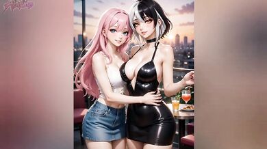 Silucici and her girlfriend