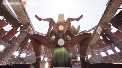 Lara Croft woke up a statue and now Lara is being fucked in every hole in front of 1,000 spectators. part 2
