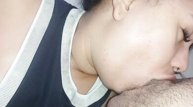 First blowjob of the day, the dick even thanks you for being sucked like that