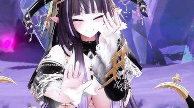 Lewd Elf VTuber Strip Dance Until Naked | God-ish MMD