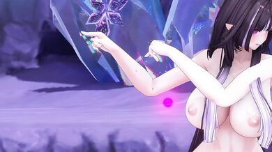Lewd Elf VTuber Strip Dance Until Naked | God-ish MMD