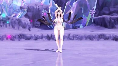 Lewd Elf VTuber Strip Dance Until Naked | God-ish MMD