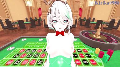 Cecilia Immergreen (Bunny Girl) and I have intense sex in the casino. - Hololive VTuber POV Hentai