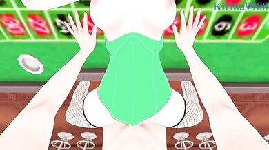 Cecilia Immergreen (Bunny Girl) and I have intense sex in the casino. - Hololive VTuber POV Hentai