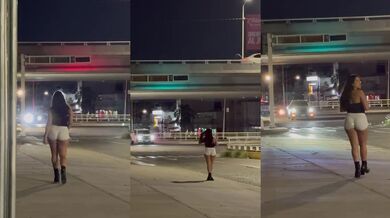 EXHIIT EN UNA AVENIDA TRANSITADA