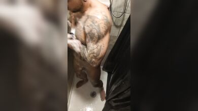 Watching Daddy take a shower