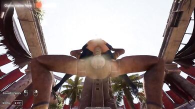Lara Croft awakened an ancient statue and now it's being rhythmically fucked. 3D hentai Animation. part 2