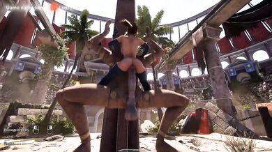 Lara Croft awakened an ancient statue and now it's being rhythmically fucked. 3D hentai Animation