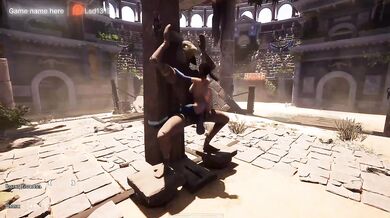 Lara Croft awakened an ancient statue and now it's being rhythmically fucked. 3D hentai Animation