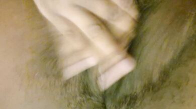 Fat Ebony touching her fat pussy