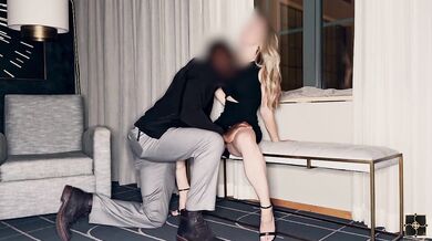 Blonde HOTWIFE gets her first BBC Creampie and makes hubby film - ASHLEY KATE