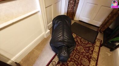 Training Zero - Zero Sees Our New House for the First Time! Bitchsuit Femdom Slave Tour