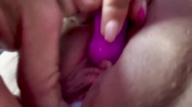 Our babysitter Viviane Martix playing with her toys