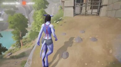 A draenei stepbrother and his friend fucked both of his stepsister's holes at the same time.