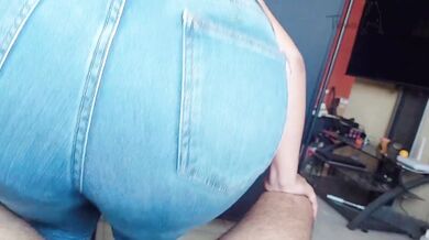 POV: His cock could no longer resist my fingers and nails rubbing his glans and exploded