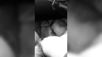 Girl likes touching her hairy pussy