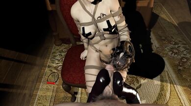 POV Slutty BDSM Dominatrix Is Having Kinky Fun WIth A Couple In Bondage