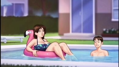 NEW SCENE FROM THE SUMMERTIME SAGA WITH DEBBIE UNDERNEATH IN THE POOL - summertimesaga-21.0.0-wip.7164