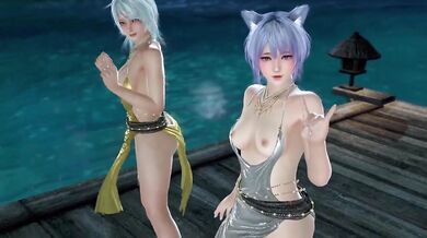Dead or Alive Xtreme Venus Vacation Shizuku and Patty Soiree Dore Dress Nude Mod Fanservice Appreciation