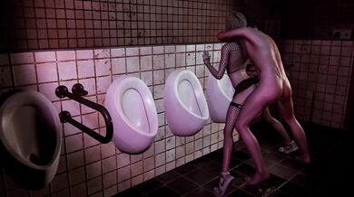Resident Evil Requiem Leon fucks Grace in toilet