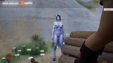 The draenei girl never expected the stranger to have such a huge dick.