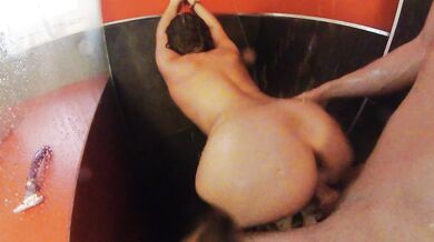 Big Ass Beautiful Teen with big juicy tits gets fucked hard in shower after gym and sauna session