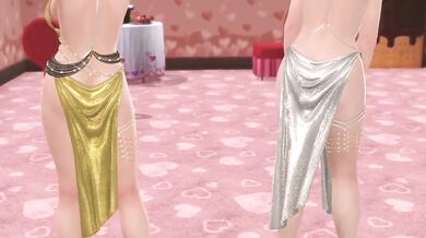 Dead or Alive Xtreme Venus Vacation Reika and Meg Soiree Dore Dress Nude Mod Fanservice Appreciation