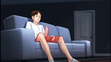 +18 nueva version HD madrastra caliente del summertime saga follando en la sala encima del mueble