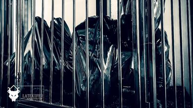 Full Day Enclosure Latex Puppy Play - Part 1