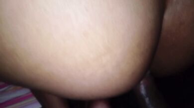 Filling the cunt with milk from a mature brunette milf