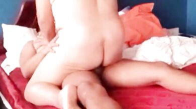 Fucking a 70-year-old mature lady doggy style