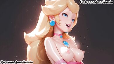 Mario Hentai Animation - Big Tits Princess Peach Blow Job Hand Job hentai by amscomic
