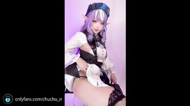 Perverted Japanese girl has a climax while using a machine in cosplay.【Zenless Zone Zero】