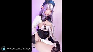 Perverted Japanese girl has a climax while using a machine in cosplay.【Zenless Zone Zero】