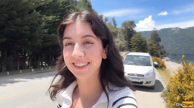 Public Cumwalk next to the Beach and Risky Sex on the Bushes