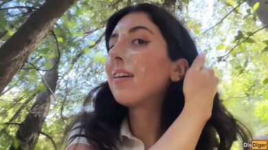 Public Cumwalk next to the Beach and Risky Sex on the Bushes
