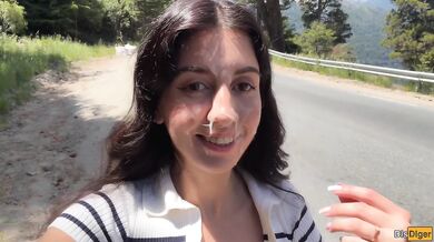 Public Cumwalk next to the Beach and Risky Sex on the Bushes