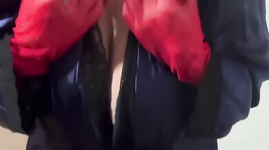 Huge tits ready to be cummed on