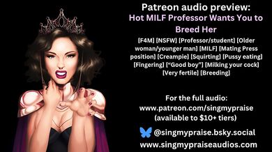 Hot MILF Professor Wants You to Breed Her erotic audio preview -Performed by Singmypraise