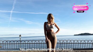The walk ended with good sex with a naughty stranger. Filled her pussy with cum