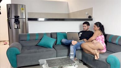 Service girl seduces her boss for a surprise