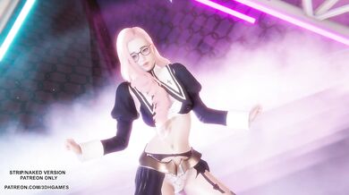 [MMD] Love It - Seraphine Sexy Kpop Dance League of Legends Hentai Uncensored 4K 60FPS