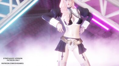 [MMD] Love It - Seraphine Sexy Kpop Dance League of Legends Hentai Uncensored 4K 60FPS