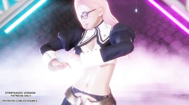 [MMD] Love It - Seraphine Sexy Kpop Dance League of Legends Hentai Uncensored 4K 60FPS