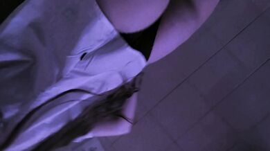Just a cute naughty student, making a striptease and showing her tongue out begging for u put your hard cock on my mouth